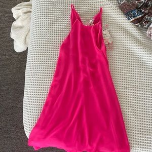 Brand new pink rose HOT pink dress
